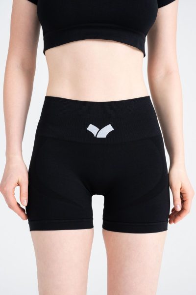Serenity Scrunch Push-up Detayli Seamless Şort Tayt Siyah
