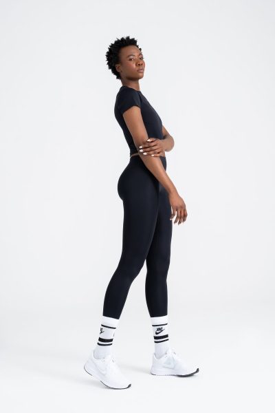 Define Active Slim Crop T-shirt Siyah - Görsel 5