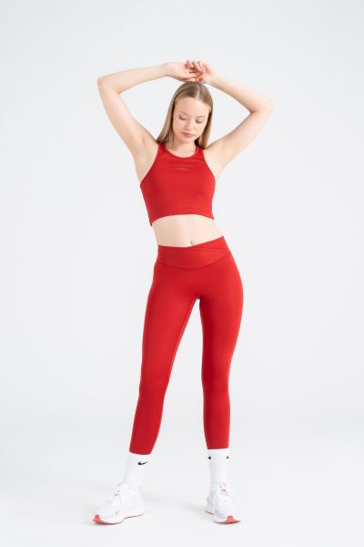 Define Push-up Define Push-up Cross Belt Detayli Tayt Kirmizidikişli Tayt Yeşil