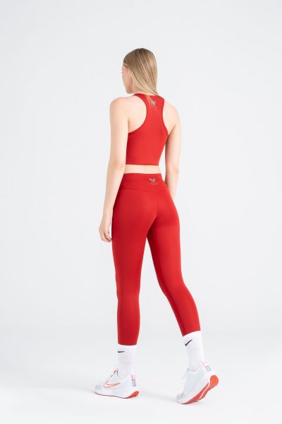 Define Push-up Define Push-up Cross Belt Detayli Tayt Kirmizidikişli Tayt Yeşil - Görsel 2