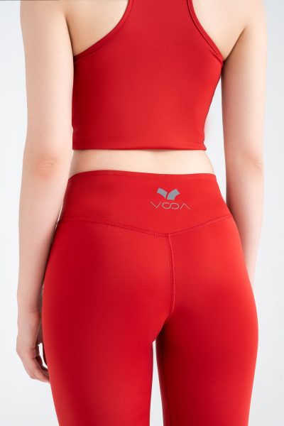 Define Push-up Define Push-up Cross Belt Detayli Tayt Kirmizidikişli Tayt Yeşil - Görsel 3
