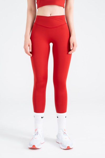 Define Push-up Define Push-up Cross Belt Detayli Tayt Kirmizidikişli Tayt Yeşil - Görsel 5