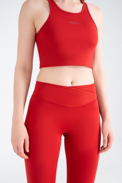 Define Push-up Define Push-up Cross Belt Detayli Tayt Kirmizidikişli Tayt Yeşil - Görsel 6