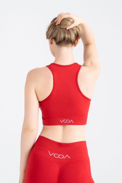 Serenity Scrunch Push-up Detayli Seamless Tayt Kirmizi - Görsel 7