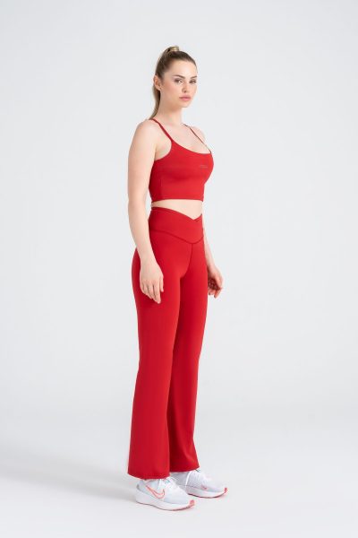 Define Push-up Flare Form Cross Belt Detayli Tayt Kirmizi