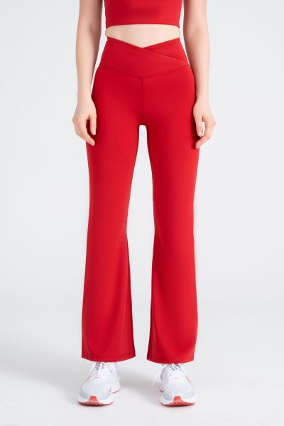 Define Push-up Flare Form Cross Belt Detayli Tayt Kirmizi - Görsel 3