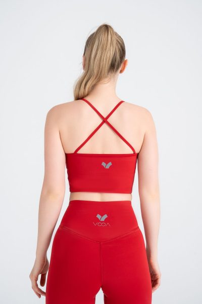Define Push-up Flare Form Cross Belt Detayli Tayt Kirmizi - Görsel 5