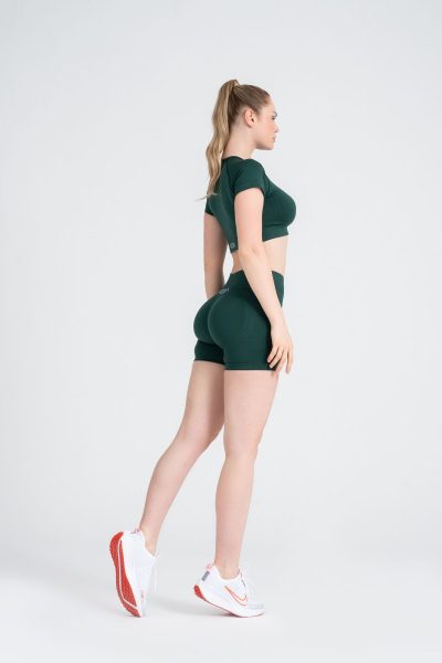 Serenity Scrunch Push-up Detayli Seamless Şort Tayt Yeşil - Görsel 6