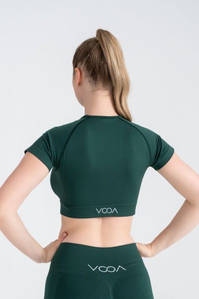 Serenity Scrunch Push-up Detayli Seamless Şort Tayt Yeşil - Görsel 7
