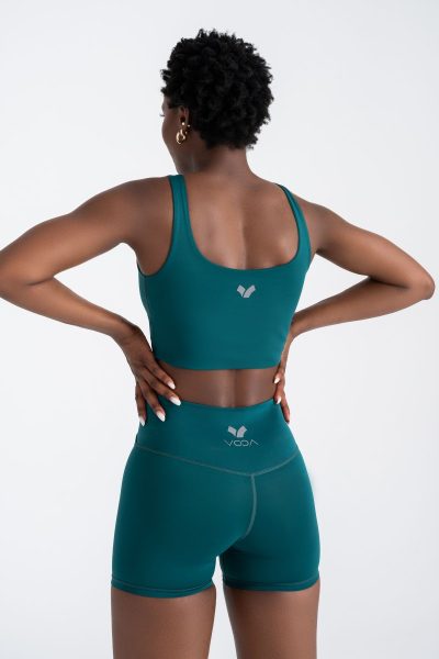 Define Push-up Cross Belt Detayli Şort Tayt Yeşil - Görsel 3