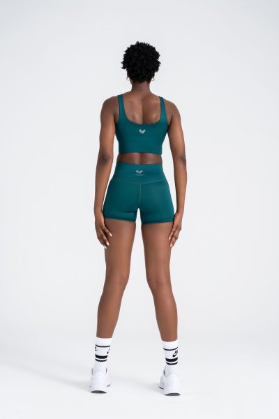 Define Push-up Cross Belt Detayli Şort Tayt Yeşil - Görsel 7
