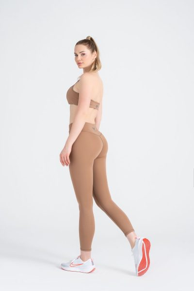 Define Push-up Cross Belt Detayli Tayt Bej - Görsel 4