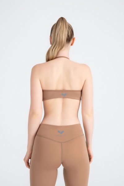 Define Sports Halter Bra Bej - Görsel 3
