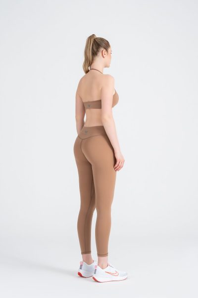 Define Sports Halter Bra Bej - Görsel 4