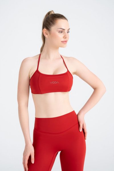 Define Sports Halter Bra Kirmizi