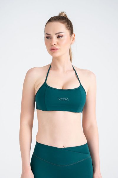 Define Sports Halter Bra Yeşil
