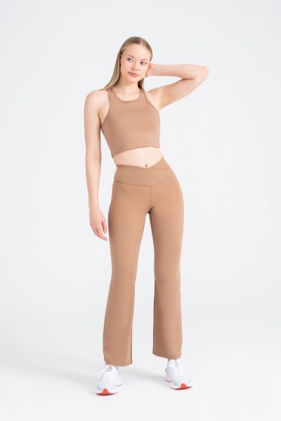 Define Push-up Flare Form Cross Belt Detayli Tayt Bej