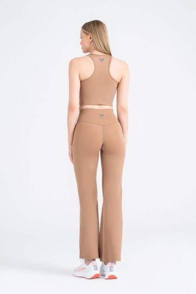 Define Push-up Flare Form Cross Belt Detayli Tayt Bej - Görsel 4
