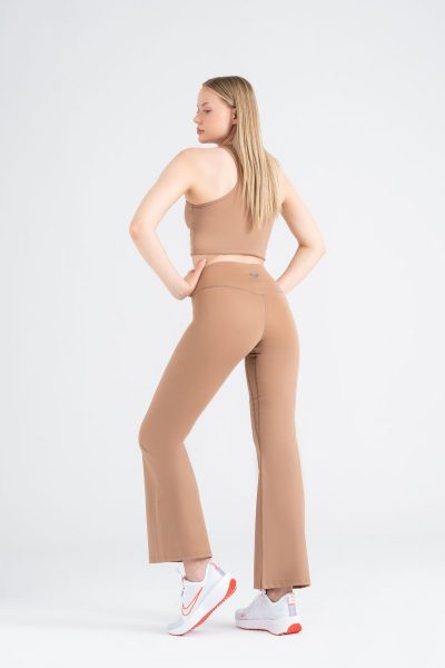 Define Push-up Flare Form Cross Belt Detayli Tayt Bej - Görsel 7
