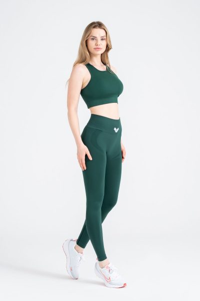 Serenity Scrunch Push-up Detayli Seamless Tayt Yeşil